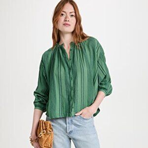 Sundry Women's Striped Button Down